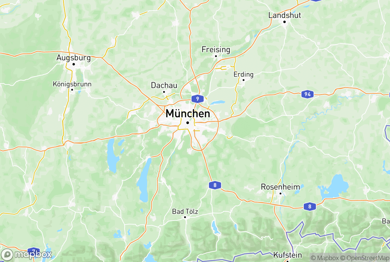 Karte von der Region und Umgebung mit den betreuten Orten